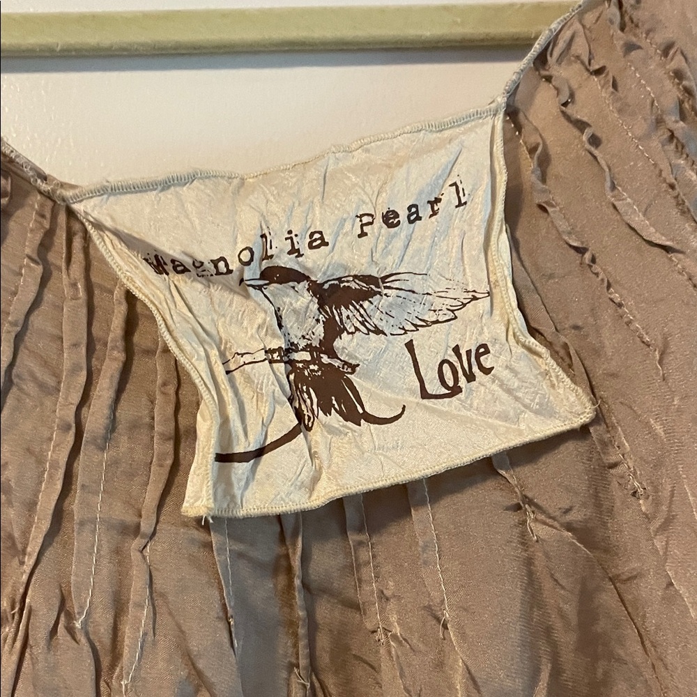 Magnolia Pearl Beige Ruffle Tank Top - Picture 4 of 5